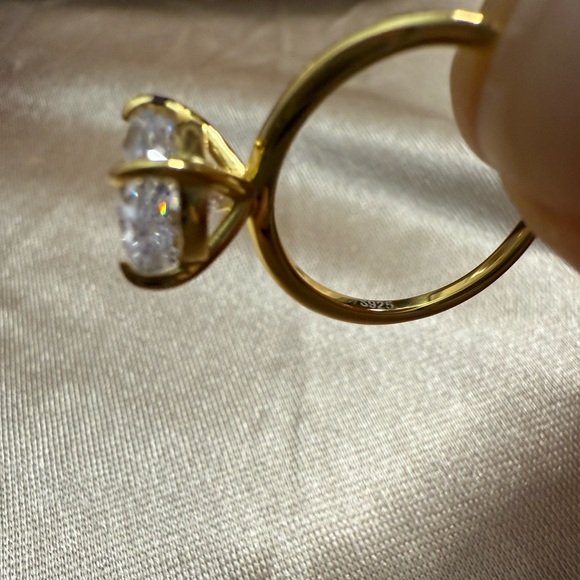 Moissanite 4ct Ring Set Size 6 - Picture 9 of 10